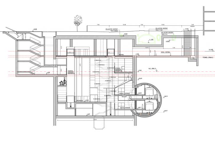 © Bogdanov Arquitectes – Foc Cisell, sección