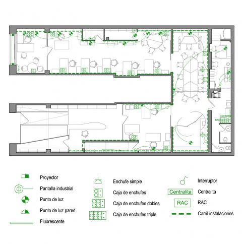 © Bogdanov Arquitectes – plano de instalaciones